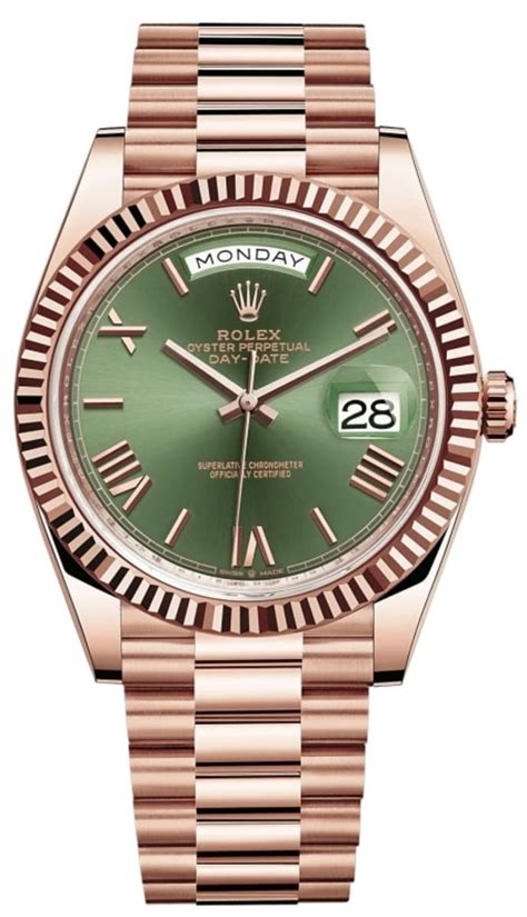 olive green rolex anniversary|Rolex olive green dial.